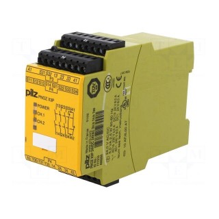 Module: safety relay | Series: PNOZ X3P | IN: 5 | OUT: 4 | Mounting: DIN