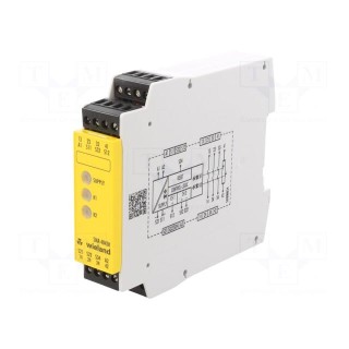 Module: safety relay | 230VAC | Contacts: NC + NO x3 | Mounting: DIN