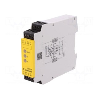 Module: safety relay | 24VAC | Contacts: NC + NO x2 | Mounting: DIN