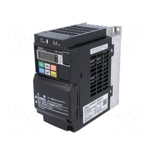 Vector inverter | Max motor power: 0.4/0.55kW | 200÷240VAC | IN: 10