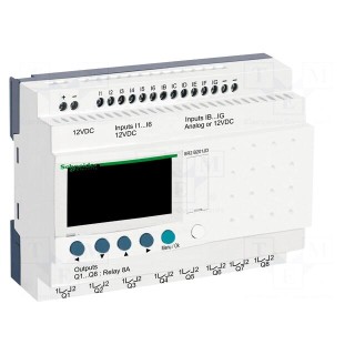 Programmable relay | IN: 12 | Analog in: 6 | OUT: 8 | OUT 1: relay | IP20