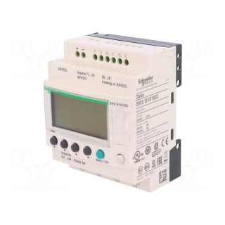 Programmable relay | IN: 6 | Anal.in: 4 | OUT: 4 | OUT 1: relay | 24VDC