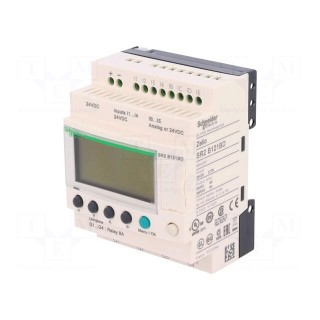 Programmable relay | IN: 8 | Anal.in: 4 | OUT: 4 | OUT 1: relay | 12VDC