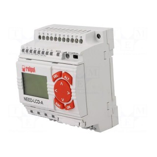 Programmable relay | OUT 1: 250VAC/10A | IN: 8 | Analog in: 2 | OUT: 4
