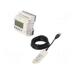 Programmable relay | 24VDC | DIN | Zelio Logic | -20÷40°C | V: Compact