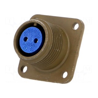Connector: circular | size 12S | 97 | aluminium alloy | olive | socket