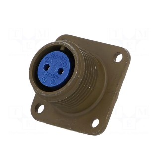 Connector: circular | Series: 97 | socket | female | PIN: 2 | soldering