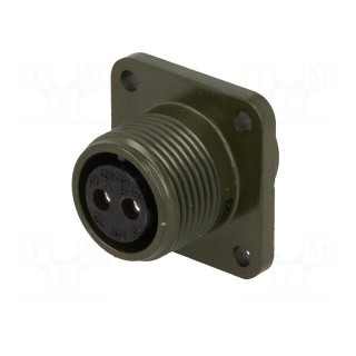 Connector: circular | size 12S | MS/DS | aluminium alloy | olive | 13A