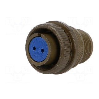 Connector: circular | size 14S | 97 | aluminium alloy | olive | plug