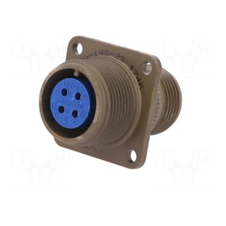 Connector: circular | Series: 97 | socket,plug | female | PIN: 4 | 13A