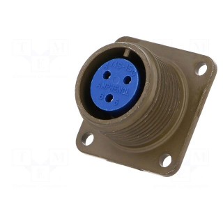 Connector: circular | Series: 97 | socket | female | PIN: 3 | soldering