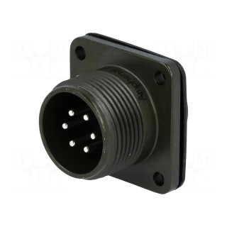 Connector: circular | Series: DS/MS | socket | male | PIN: 6 | soldering