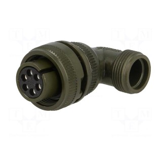Connector: circular | size 14S | MS/DS | aluminium alloy | olive | plug
