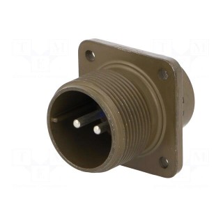 Connector: circular | size 16 | 97 | aluminium alloy | olive | socket