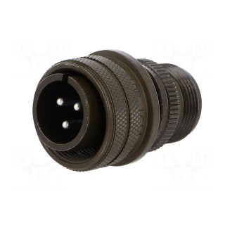 Connector: circular | Series: 97 | plug | male | PIN: 3 | silver plated