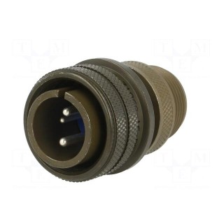 Connector: circular | Series: 97 | plug | male | PIN: 4(2+2) | for cable