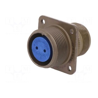 Connector: circular | Series: 97 | socket,plug | female | PIN: 2 | 13A