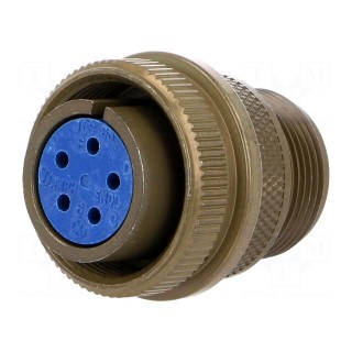 Connector: circular | Series: 97 | plug | female | PIN: 5 | silver plated