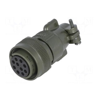 Connector: circular | Series: DS/MS | plug | female | PIN: 10 | for cable