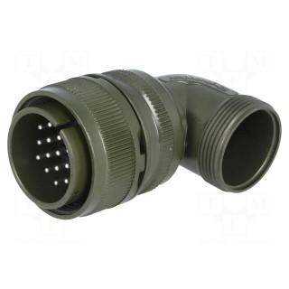 Connector: circular | Series: DS/MS | plug | male | PIN: 19 | for cable