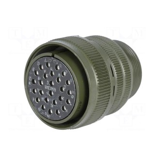 Connector: circular | size 28 | MS/DS | aluminium alloy | olive | plug