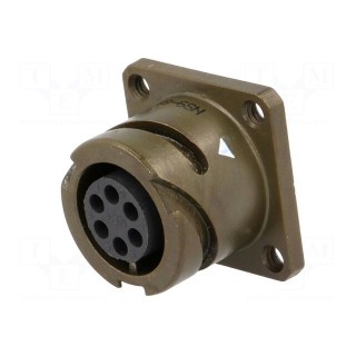 Connector: circular | VG95234 | socket | female | PIN: 6 | with contacts