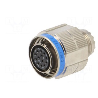 Connector: military | size 11 | MIL-DTL-38999 Series III | silver