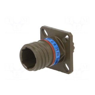 Connector: military | size 9 | MIL-DTL-38999 Series III | olive