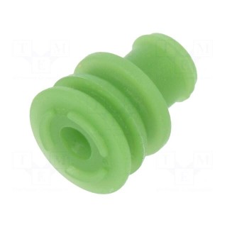 Accessories: gasket for wire | Superseal 1.5 | green | Øout: 6.1mm