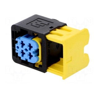 Connector: automotive | plug | female | PIN: 4 | IP67 | for cable | 60V