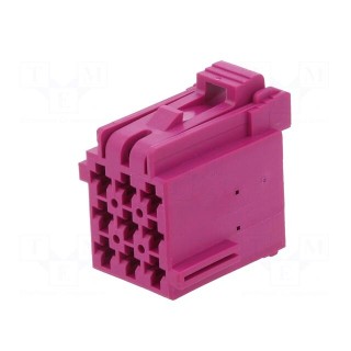 Connector: automotive | JPT | female | plug | for cable | PIN: 9 | violet