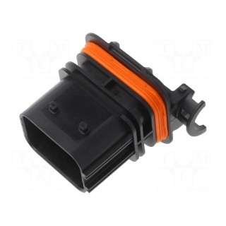 Connector: automotive | LEAVYSEAL | male | plug | PIN: 15 | black
