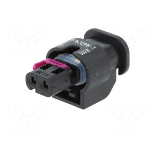 Connector: automotive | MCON 1.2 | plug | female | PIN: 2 | IP69K | black
