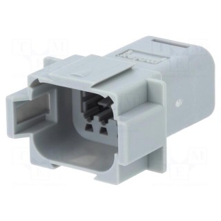 Connector: automotive | ML-XT | plug | male | Size: 16 | PIN: 8 | IP69K