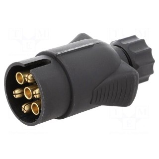 Connector: automotive | plug | PIN: 7 | Conform to: PN-ISO 1724 | 12VDC