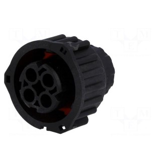 Connector: circular | 2.5mm System | female | plug | for cable | PIN: 4