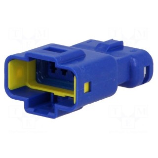Connector: wire-wire | 560 | plug | male | IP67 | Locking: latch | blue
