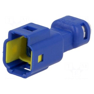 Connector: wire-wire | 560,E-Seal | male | plug | for cable | blue | IP67