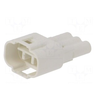 Connector: wire-wire | 570,E-Seal | plug | male | PIN: 3 | IP67 | white