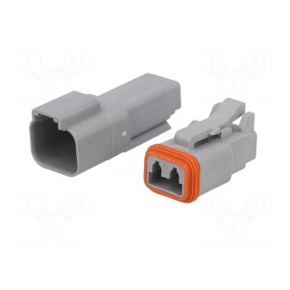 Connector: wire-wire | AT | plug | male + female | Size: 16 | PIN: 2 | 13A