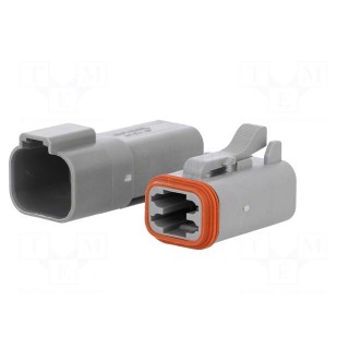 Connector: wire-wire | AT | plug | male + female | Size: 16 | PIN: 4 | 13A