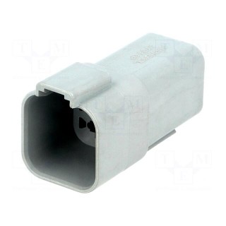 Connector: wire-wire | AT | plug | male | PIN: 6 | IP67 | Locking: latch