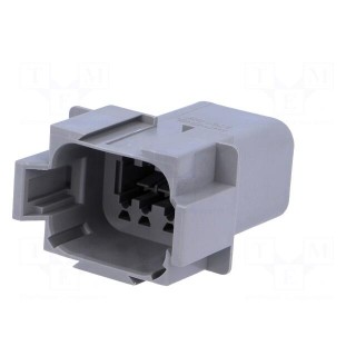 Connector: wire-wire | AT | male | plug | for cable | PIN: 8 | crimped