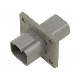 Connector: wire-wire | DT | male | socket | PIN: 4 | Type: w/o contacts