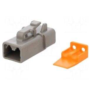 Connector: wire-wire | DTP | plug | female | Size: 12 | 2÷4mm2 | PIN: 2