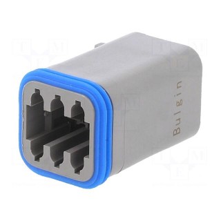 Connector: wire-wire | PX0 | female | plug | for cable | PIN: 6 | grey