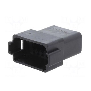Connector: wire-wire | PX0 | male | plug | for cable | PIN: 12 | black