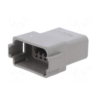Connector: wire-wire | PX0 | male | plug | for cable | PIN: 12 | grey | IP68