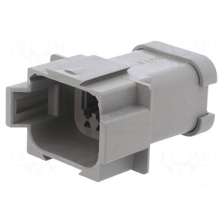 Connector: wire-wire | PX0 | male | plug | for cable | PIN: 8 | grey | IP68