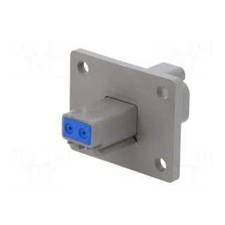 Connector: wire-wire | PX0 | male | plug | for panel mounting | PIN: 2